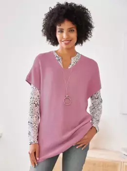 Heine свитер-жилет "свитер-жилет", розовый