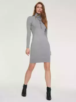 Heine вязаное платье "платье-водолазка", серый