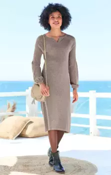 Heine вязаное платье "вязаное платье", цвет Dunkeltaupe-Meliert