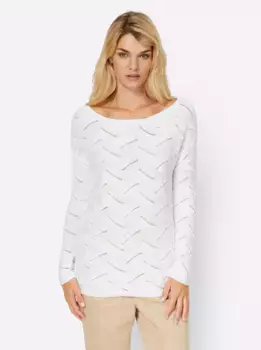 Heine вязаный свитер "Пуловер", белый