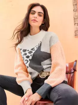 Heine вязаный свитер "Пуловер", бежевый