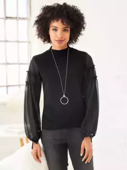 Heine вязаный свитер "Пуловер", черный