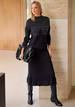 Heine вязаный свитер "Пуловер", черный