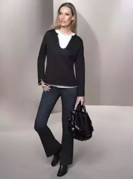 Heine вязаный свитер "Пуловер", черный