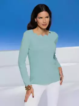 Heine вязаный свитер "Пуловер", мятный