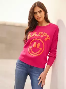 Heine вязаный свитер "Пуловер", розовый