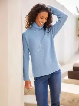 Heine вязаный свитер "Пуловер", синий