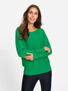 Heine вязаный свитер "Пуловер", зеленый