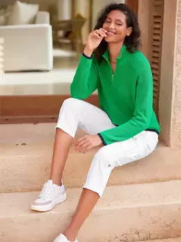 Heine вязаный свитер "Пуловер", зеленый