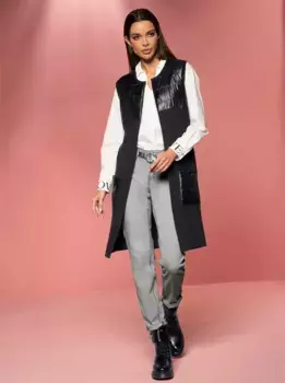 Heine вязаный жилет, черный