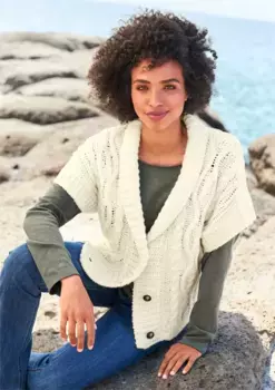 Heine вязаный жилет, цвет Ecru