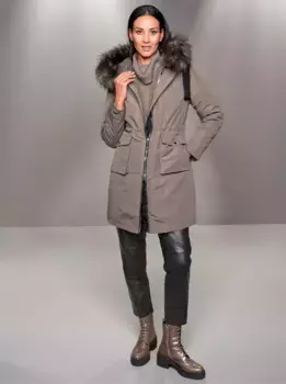 Heine зимнее пальто, цвет Sesam-Taupe-Meliert