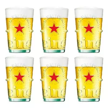 Heineken - Бокал для пива "Серебро" 500мл - 6 шт