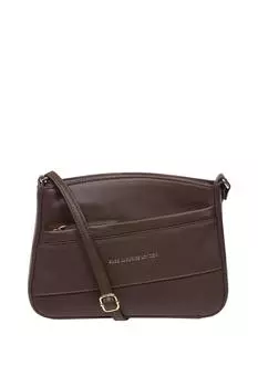 'Helena' Сумка через плечо из кожи наппа Pure Luxuries London, коричневый