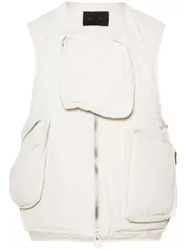 HELIOT EMIL дутый жилет с карманами, серый