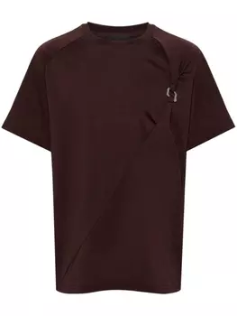 HELIOT EMIL футболка с металлическим декором, красный