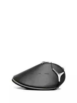 HELIOT EMIL кожаная сумка-мессенджер на молнии, черный