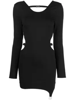 HELIOT EMIL платье мини с длинными рукавами и логотипом, черный
