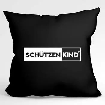 Hellweg Druckerei Cushion Schtzenkind Современная декоративная наволочка без наполнителя 40x40 см, черная для настоящих стрелков