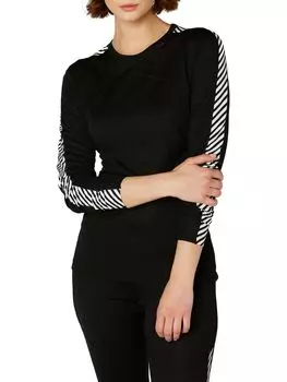 Helly Hansen Базовый топ с полосками Lifa, черный