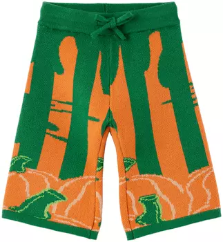 HELMSTEDT Эксклюзивные детские оранжево-зеленые брюки Ami Lounge SSENSE