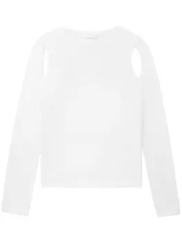 Helmut Lang джемпер тонкой вязки, белый