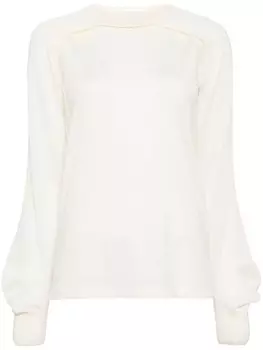 Helmut Lang джерси с вырезами, нейтральный цвет