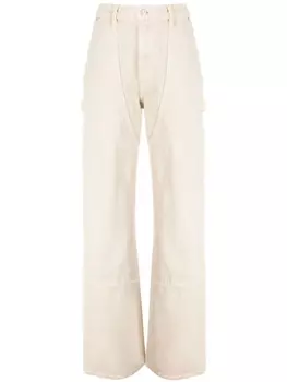 Helmut Lang джинсы Carpenter прямого кроя, нейтральный цвет