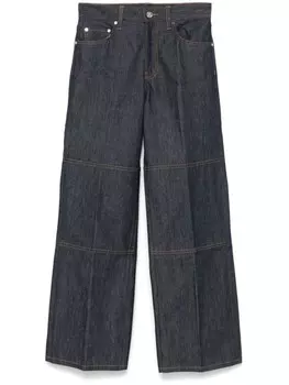 Helmut Lang джинсы с молниями, синий