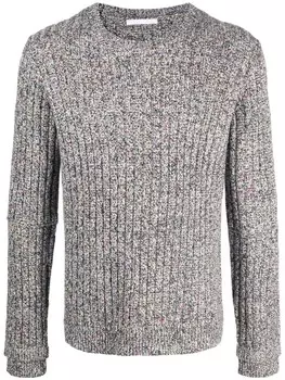 Helmut Lang фактурный джемпер, черный