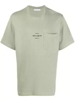 Helmut Lang футболка с логотипом, зеленый