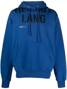 Helmut Lang худи с логотипом, синий