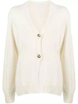 Helmut Lang кардиган с V-образным вырезом, белый