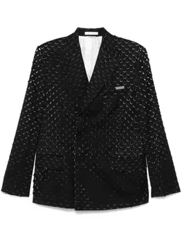 Helmut Lang пиджак с вырезами, черный