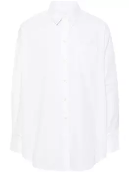 Helmut Lang поплиновая рубашка, белый