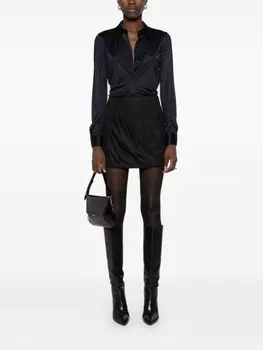 Helmut Lang рубашка из джерси, синий