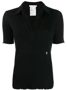 Helmut Lang рубашка с воротником, черный