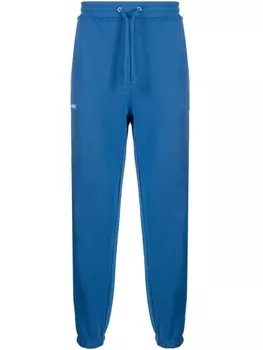 Helmut Lang спортивные брюки с кулиской, синий