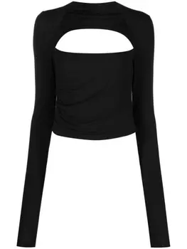 Helmut Lang топ Shrug, черный