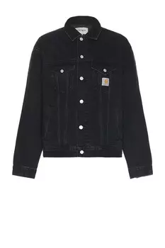Хелстон Куртка Carhartt Wip, цвет Black Stone Washed