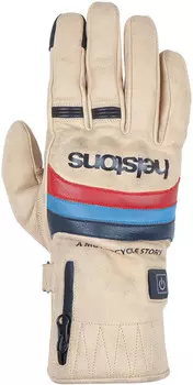 Перчатки мотоциклетные Helstons Bora с подогревом, бежевый