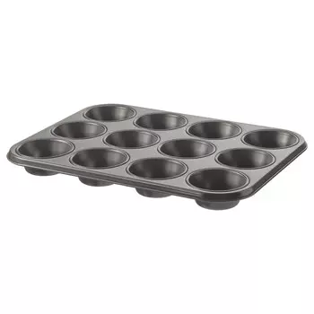 HEMMABAK Форма для маффинов, серая, 38x27 см IKEA
