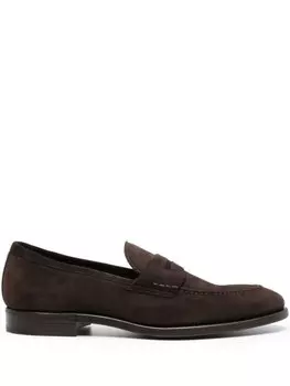 Henderson Baracco лоферы с миндалевидным носком, коричневый