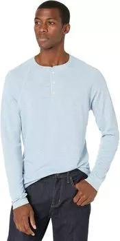 Хенли Cloud с длинными рукавами Faherty, цвет Light Blue Heather 1
