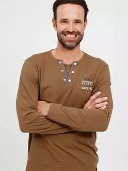 Хенли рубашка fqrolf Fq1924, коричневый