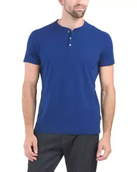 Хенли Рубашка Kenneth Cole, цвет Dark Cobalt