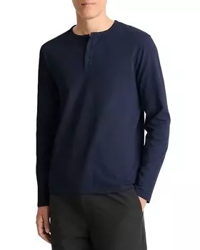 Хенли с предварительной окраской ткани Vince, синий