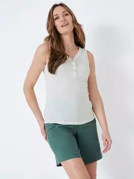 Хенли Жилет Crew Clothing, белый