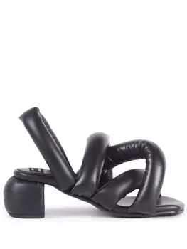 Henrik Vibskov босоножки Sausage с перекрестными ремешками, черный