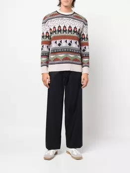 Henrik Vibskov джемпер вязки интарсия, нейтральный цвет